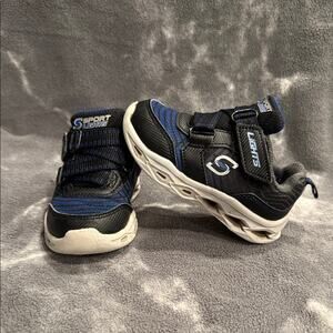 Skechers Kids Sneakers with Blue and Black Highlights